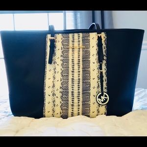 Michael Kors Medium Black Leather Tote